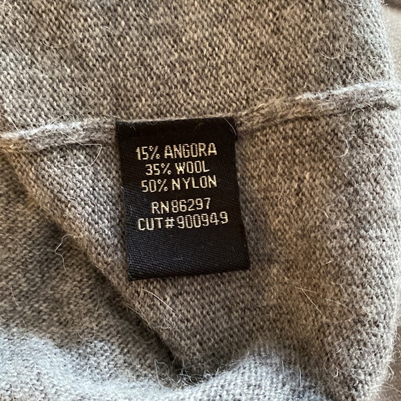 BCBGMaxAzria Cowl Neck Sweater Dress in Gray - Picture 3 of 5